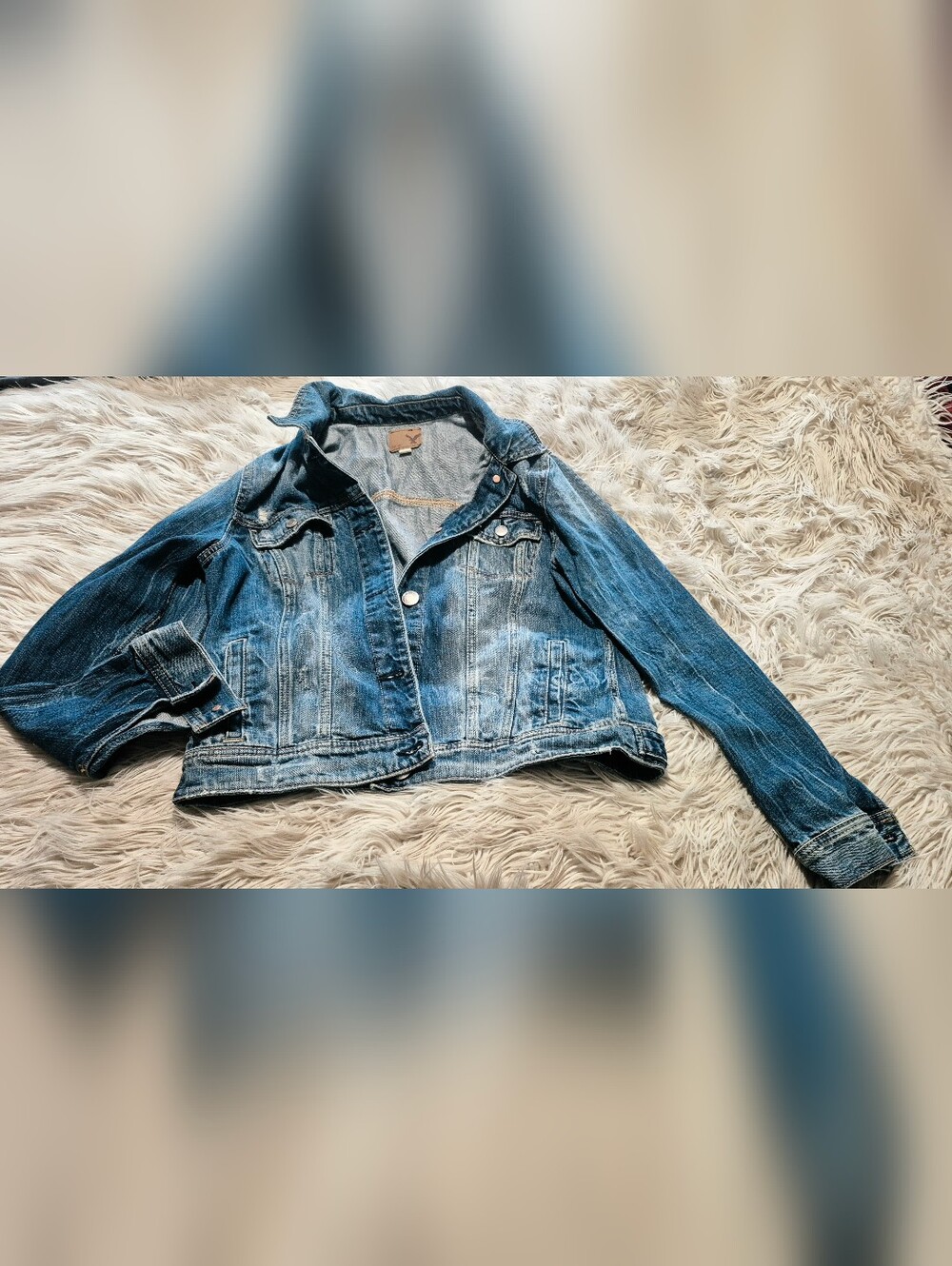 American Eagle Outfitters Light Blue Denim Jacket